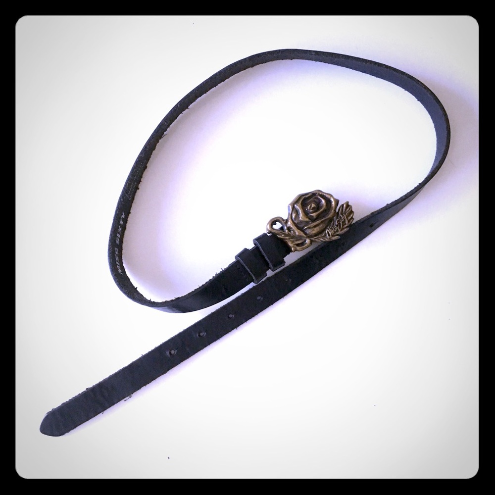 Rocker chic skinny belt